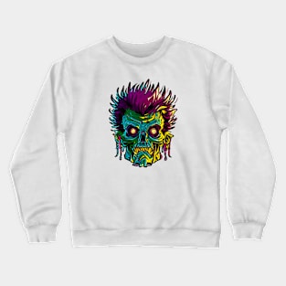 zombie punk Crewneck Sweatshirt